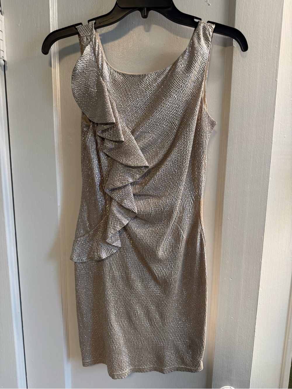 Adrianna Papell Gold Metallic Dress